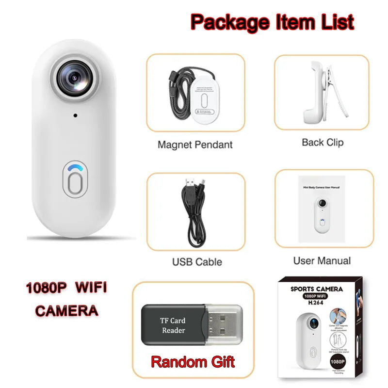 4K UHD Small Vlog Wireless Camera Home Photography Super Mini Wifi Recorder Action Cam Compatible Portable Electronic Gadgets