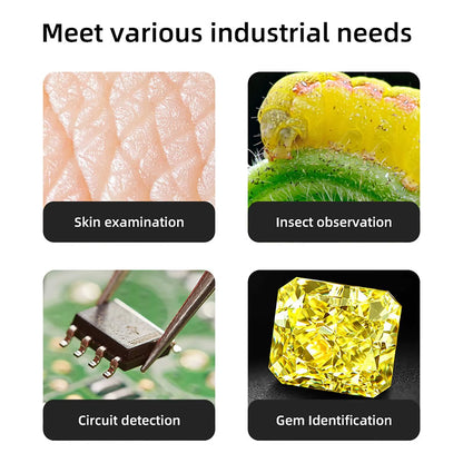 Digital Microscope Wireless Pocket Handheld USB Microscopes 1000X Zoom Fixed Focus HD Magnifier with LED for Iphone Android PC